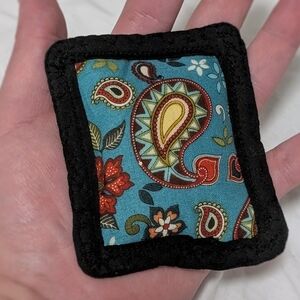 Rice Pack Handwarmer- Teal Paisley